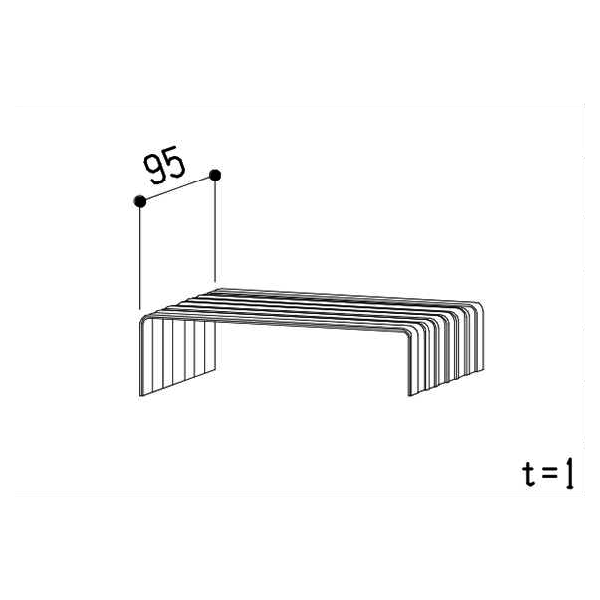 225巾笠木ジョイント B-CJ225 【1個】