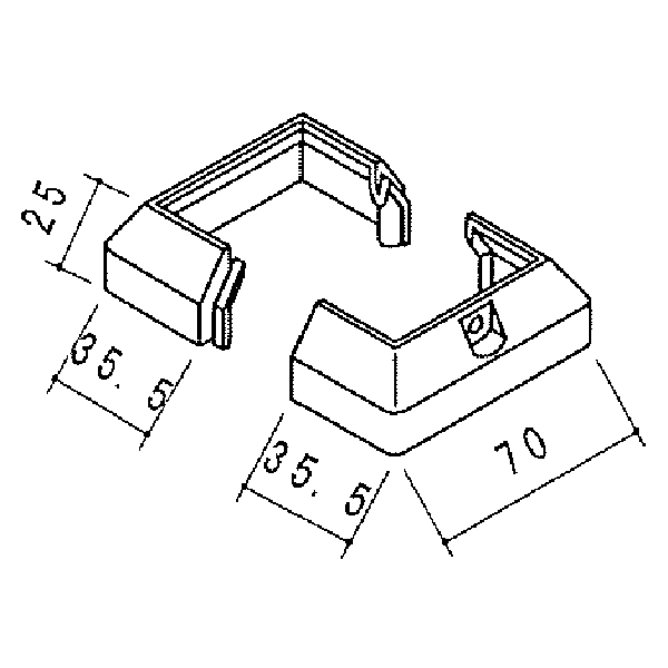 50角用足元カバー B-749 【100個】
