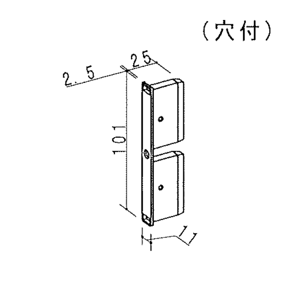 100ｘ10角格子キャップ（穴付） B-CP10010A 【10個】