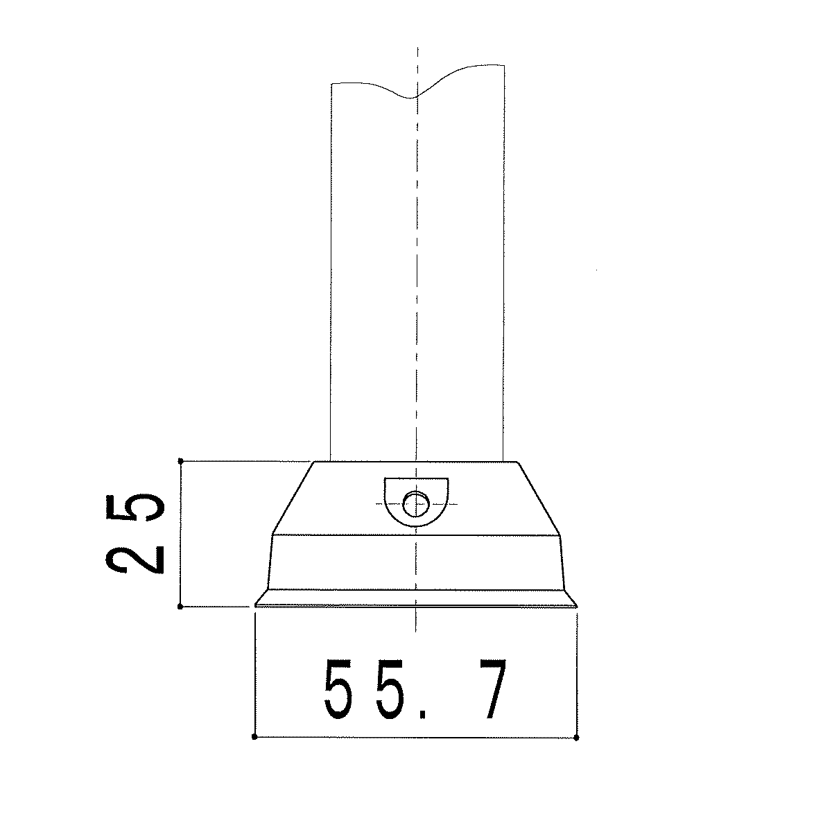 30x50角用足元カバー B-CP3050KB 【50個】