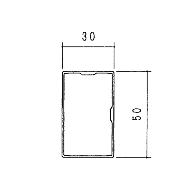 スクリーン格子 50x30 KT-PS50304 【定尺=4000】