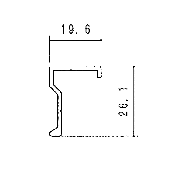 補助堅枠 KT-1087【定尺=4000】