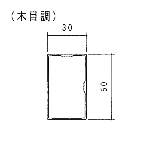 スクリーン格子 50x30 KT-PS50304M【定尺=4000】