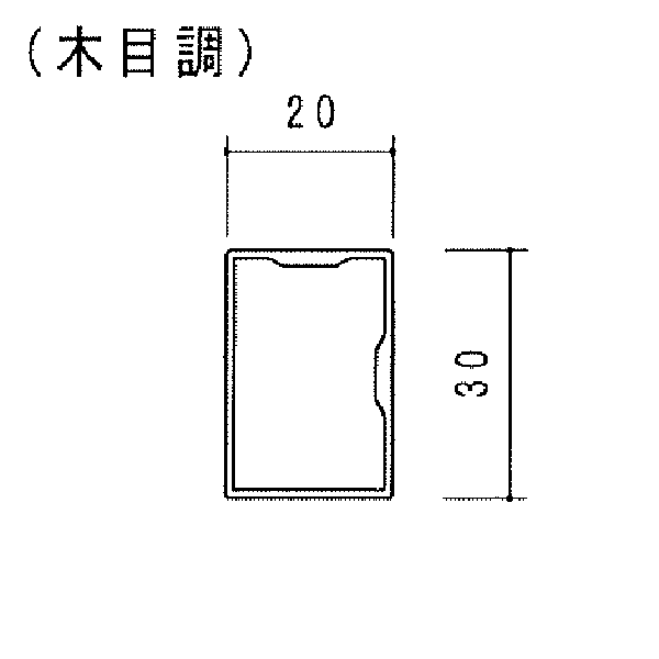 スクリーン格子 30x20 KT-PS30204M 【定尺=4000】