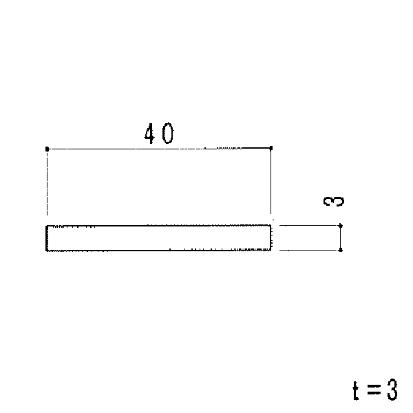 40巾フラットバー 【定尺=4000】