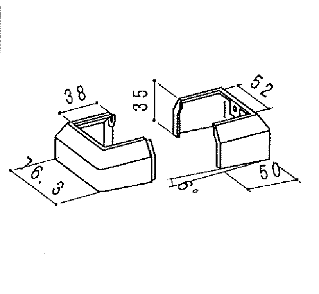 50x75角用足元カバー B-930 【10個】